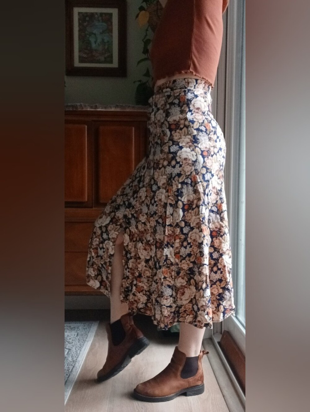 ๐ 3/$15 ๐ Express Floral Pleated Maxi Skirt - Picture 11 of 12